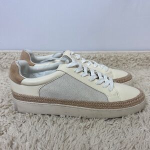 Nordstrom Rack Sneakers Shoes Cream Size 8.5 NWOT